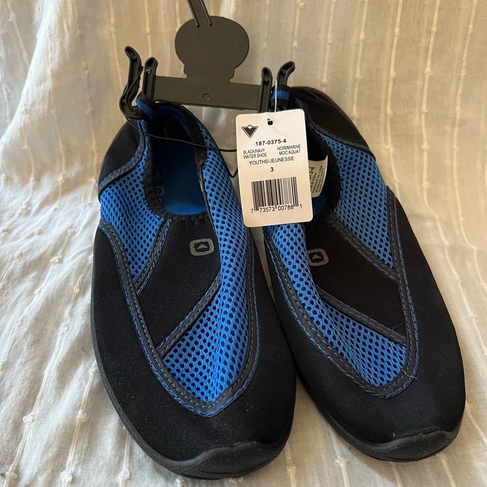 Kids Blue and Black Water Shoes